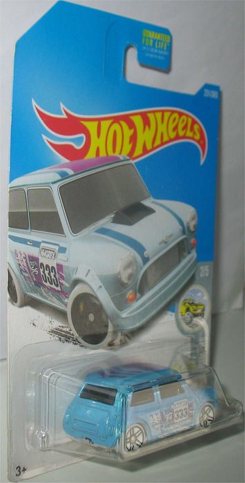 Hot Wheels - Morris Mini (azul claro longo - 2017)
