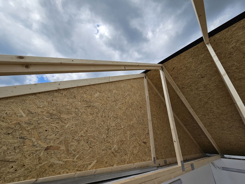 Wiązary dachowe + Wiązary Tynkowane Szczytowe = dach w 1 dzień DOSTAWA