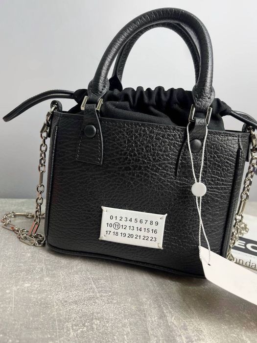 Сумка Maison Margiela 5AC Horizontal Leather Tote жіноча чорна ж — zdjęcie 3