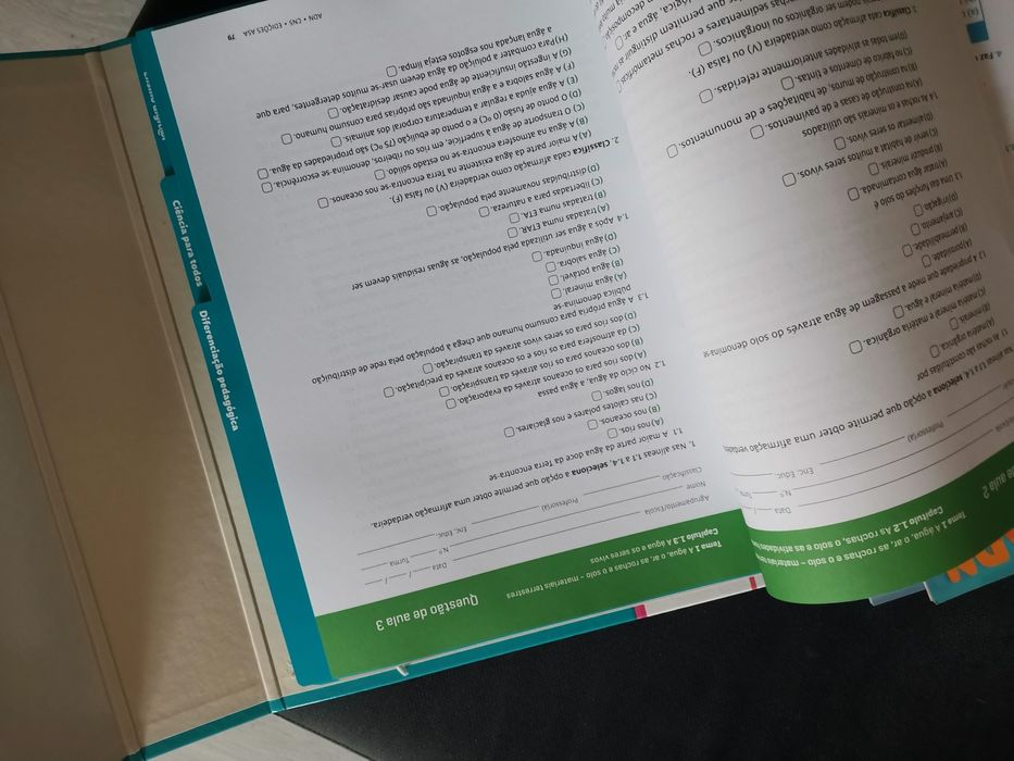 Dossier com testes, questões aula para apoio ao estudo ADN 5