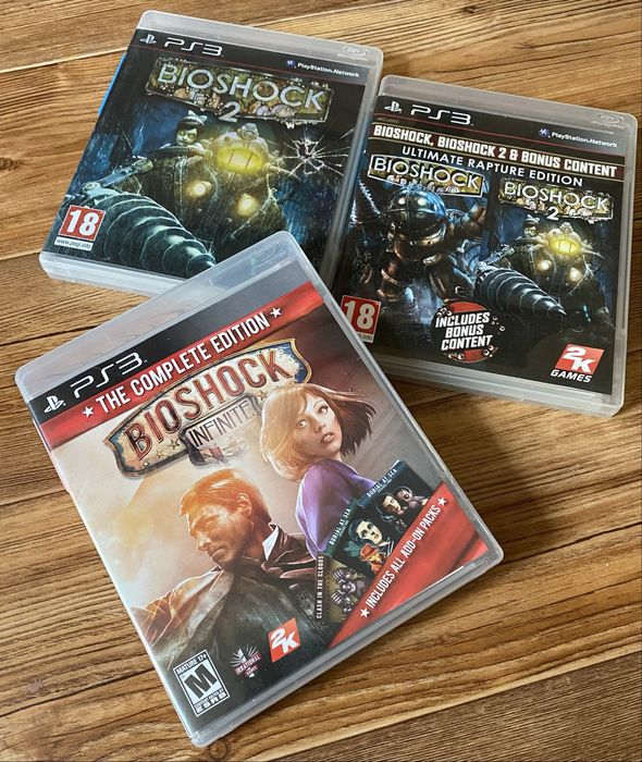 Sony PS3: Harry Potter, Rayman, Spyro, Sonic, Bioshock, Orange Box.