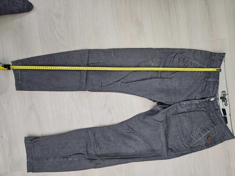 Spodnie jeansowe szare CROPP r. 34/32
