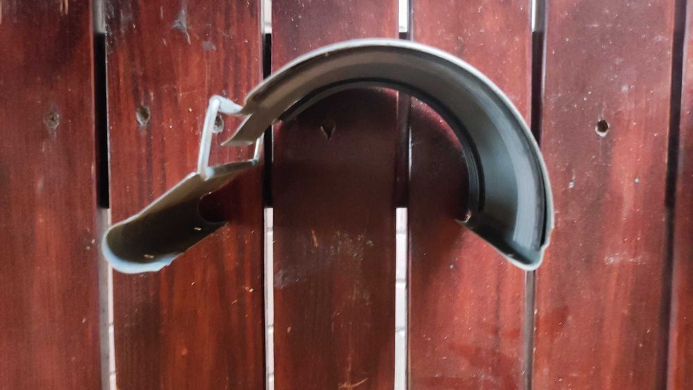 Łącznik rynny z klamrą Budmat  125 mm szary - 7szt