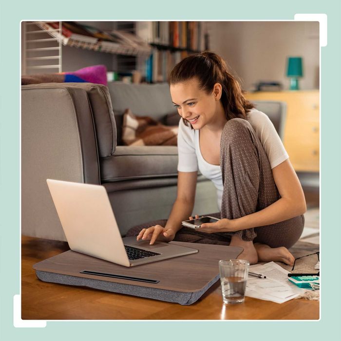 Relaxdays Poduszka Na Laptopa Z Uchwytem Podstawka Na Kolana Do Łóżka Sofa