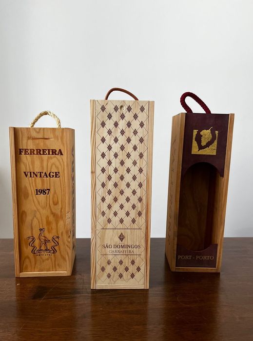 Pack 3 Porto wine wooden boxes