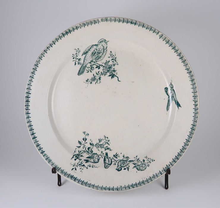 Prato Grande Antigo 30 cm - Pássaros