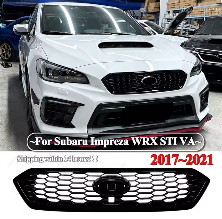 Решетка Subaru WRX STI решетка бампера Субару ВРХ СТИ передняя решетка решетка радиатора