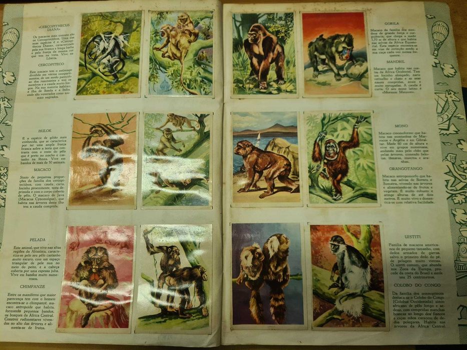 Caderneta c/ 250 cromos Enciclopédia Cultura