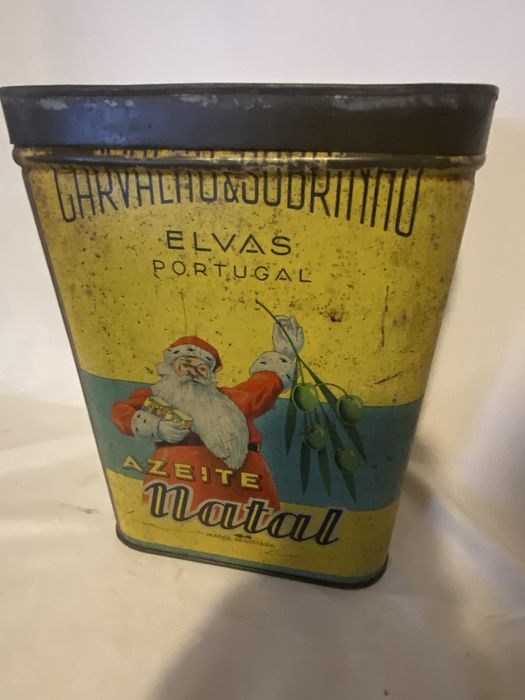 Lata de Azeite Natal antiga