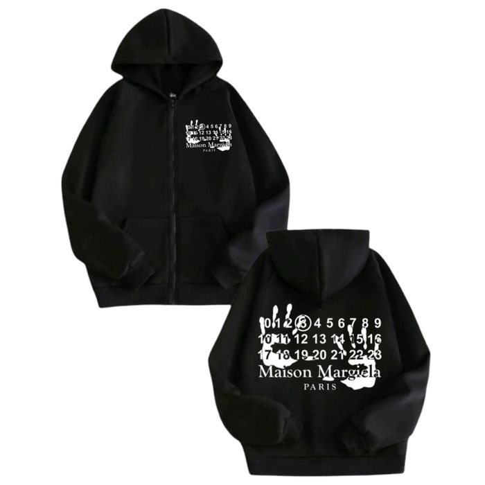 Зип худи Maison Margiela Paris Logo унисекс мейсон марджела толстовка