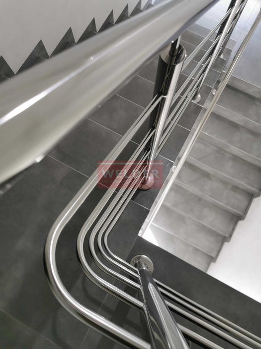 Balustrady nierdzewne Harfa Poręcz antracyt Barierka Balkon