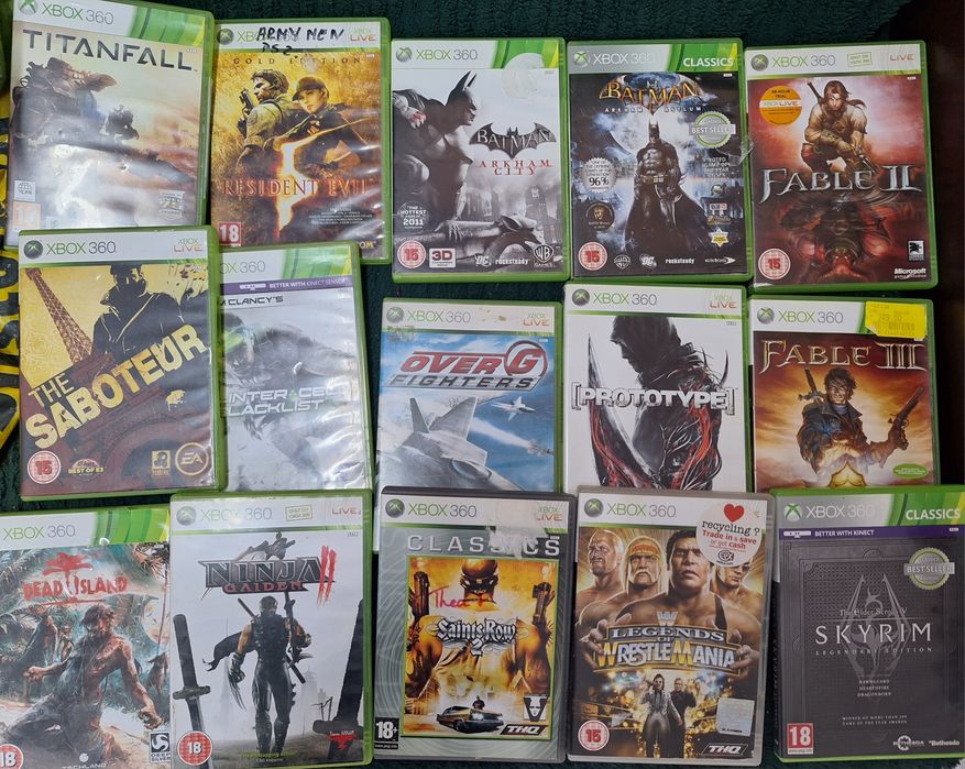 Sprzedam różne gry na xbox.360