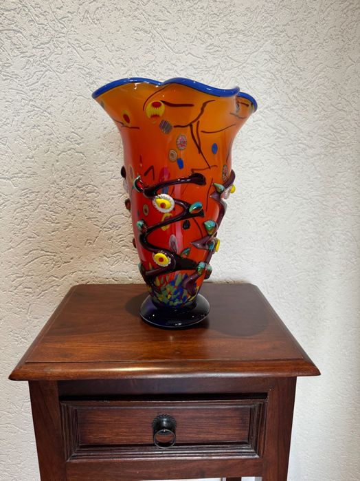 Wazon kolorowy Murano Style-Grube Szkło