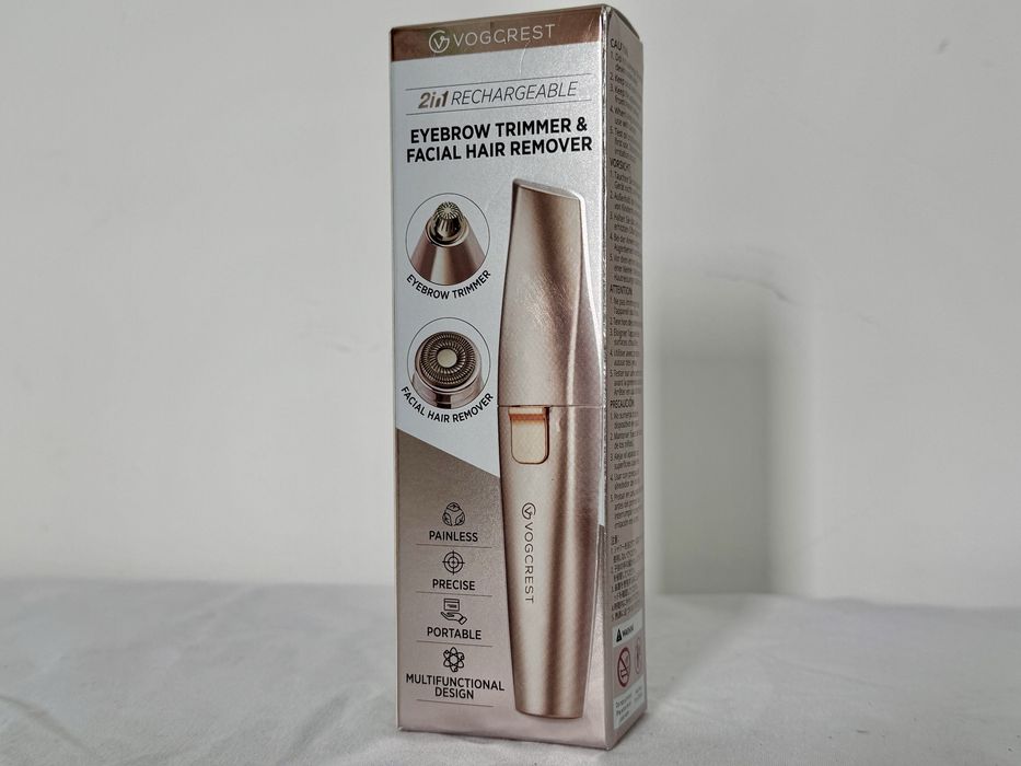 Тример для брів та видалення волосся VOGCREST VG-102 2-в-1 USB Rechargeable Gold