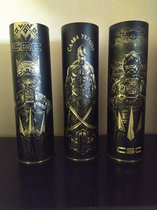 Гільзи сувенірні ручної роботи на подарунок аукціон як ваза