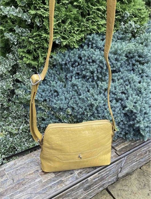 Ashwood leather яскрава фірмова шкіряна жіноча сумка кросбоді натуральна шкіра оригінал