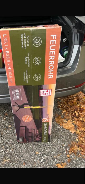 Уличный камин GardenFlare Fire Tube. Пеллетный обогреватель.