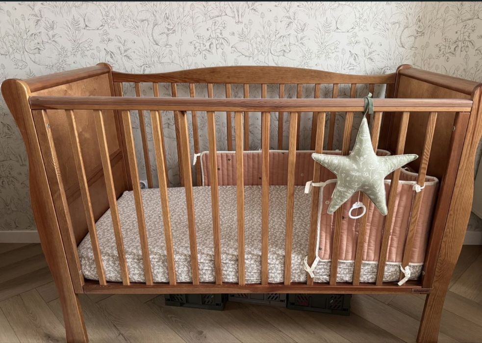 Łóżeczko Noble Cot woodies 120x60 cm i materac i gratis