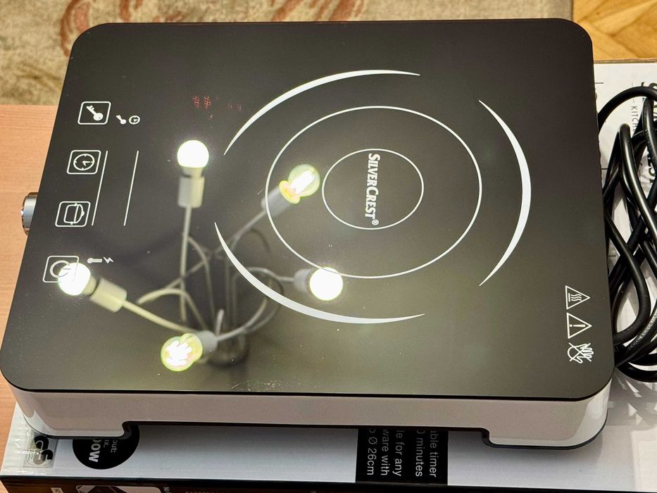 Przenośna płyta indukcyjna Silvercrest SIKP 2000 C1, Max 2000W, Nowa