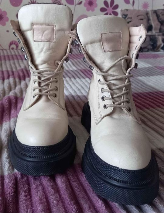 Ботинки  кожанные димисизонные,