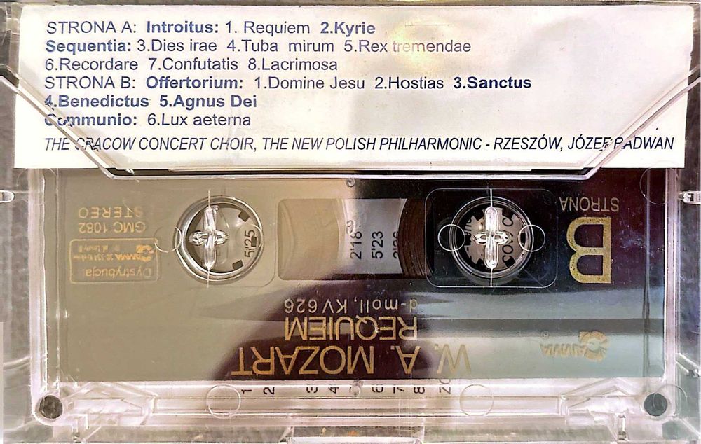 W. A. Mozart - Requiem d-moll KV 626 Kaseta