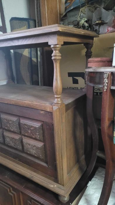 Móvel TV Bar Madeira Suporte