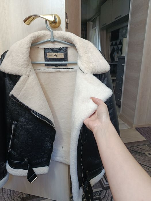 Дубленка-косуха.Легкая,Деми.Размер S.