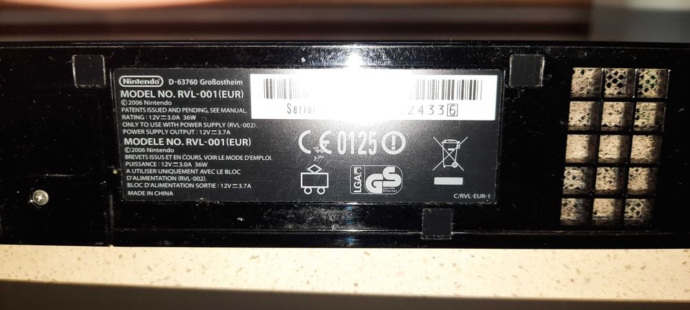 Wii preta como nova chipada