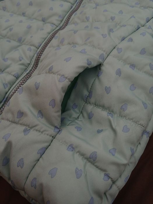 Quispo/ casaco acolchoado azul para menina MO Kids 4/5 anos