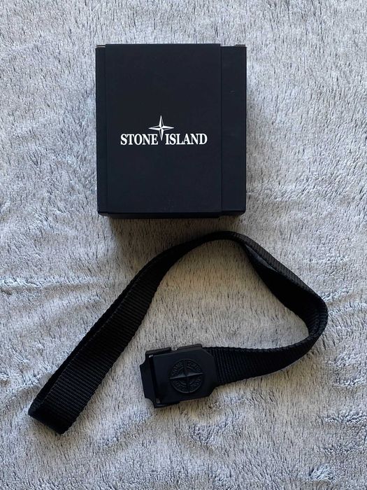 Cinto Stone Island Black - Coleção 2019 (Com Caixa)