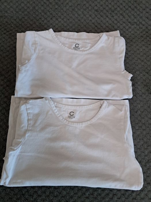 Koszulki 2 sztuki Cubus białe rozmiar 122/128