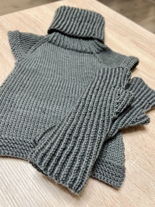 В’язана маніжка та мітенки жіночі | Теплий зимовий набір ручної роботи