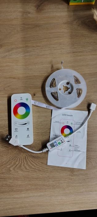 Taśma led usb rgb 5m pilot bluetooth aplikacja