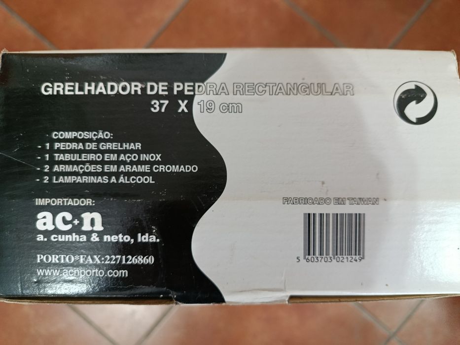 Grelhador de pedra em mármore verde