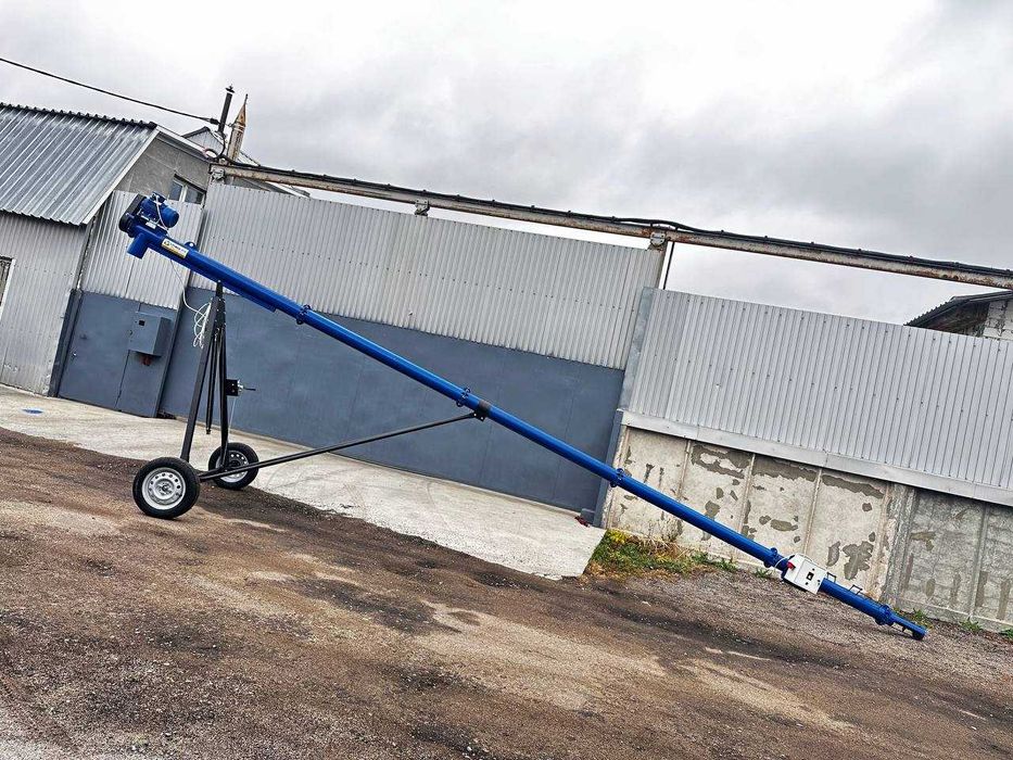 Транспортер зерна, шнековый погрузчик, винтовой конвейер 133 мм, 2 м