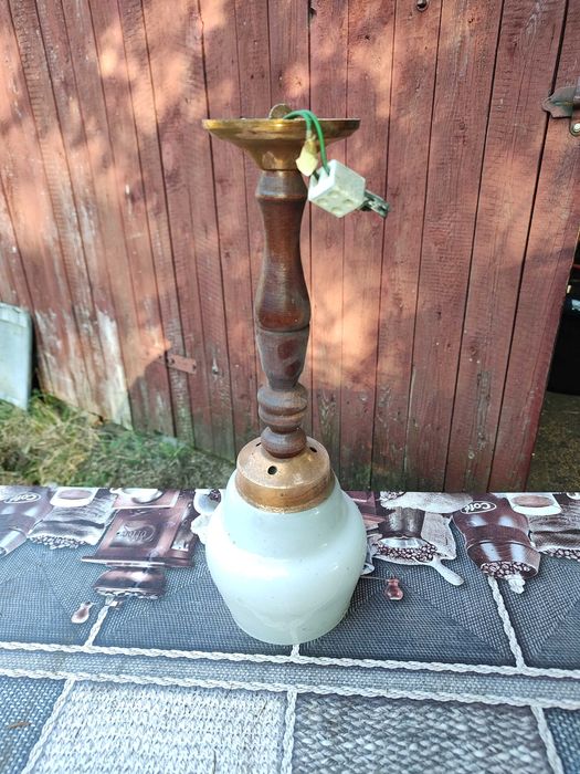 Stary mały żyrandol PRL. Długość około ~40cm.