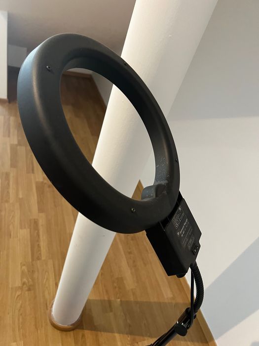 Lampa kosmetyczna pierścieniowa czarna led
