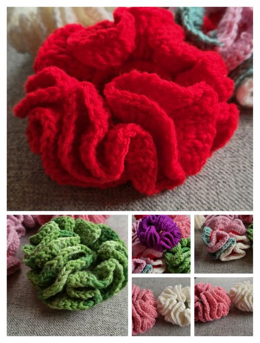 Frotka gumka scrunchy handmade