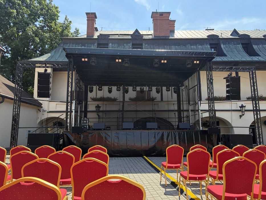 Scena Mobilna, Technika Estradowa, Nagłośnienie, Oświetlenie, Ekran, Scena, Agregat