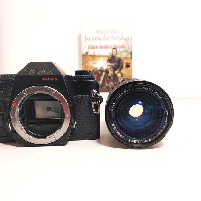 Lustrzanka analogowa SIGMA SA-1 - Pentax K obiektyw 28-84 mm 1:3,5-4,5