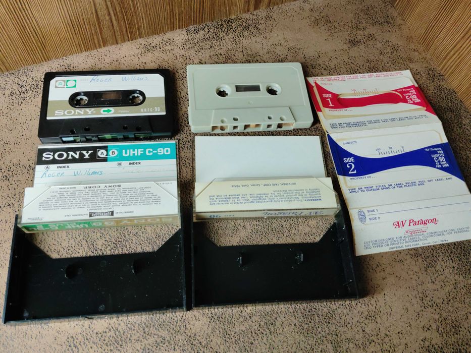 аудіо касети Memorex .Maxell хром і ін.