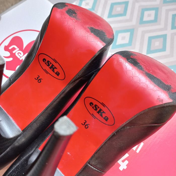 Czółenka damskie na platformie