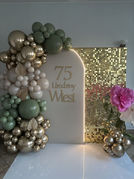 Ścianka balonowa | Słodki stół | 18 - stka| Komunia | Chrzest |