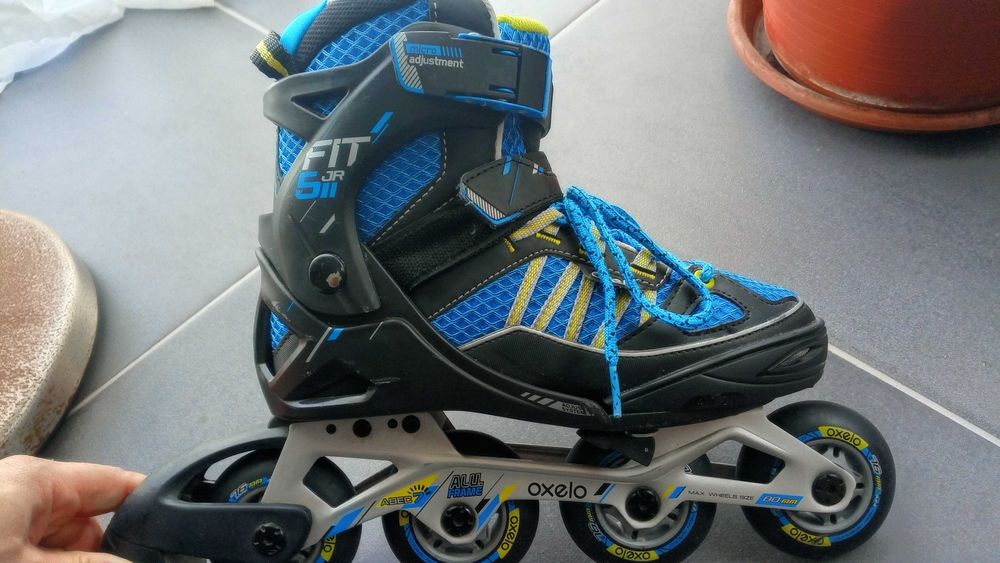 Patins em linha como novos.