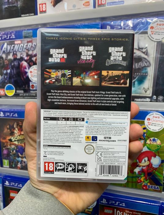 GTA The Trilogy, Gta san andreas, Gta vice city, Gta 3, igame,Nintendo