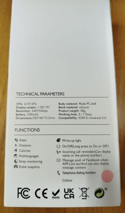 LIGE Smartwatch in Pink with 2 Bracelets64286583136898121