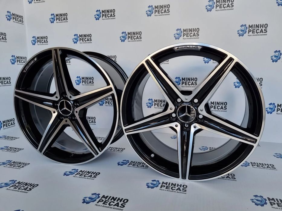 Jantes Mercedes (W205) AMG em 18 Preto Polido
