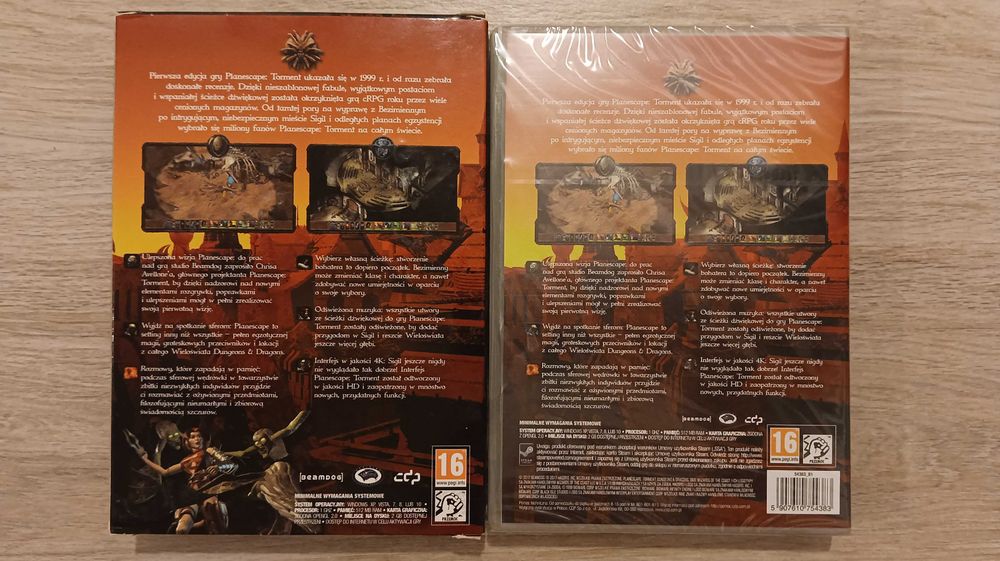 Gra PC Planescape Torment Enhanced Ediotion PL NOWA, FOLIA, UNIKAT