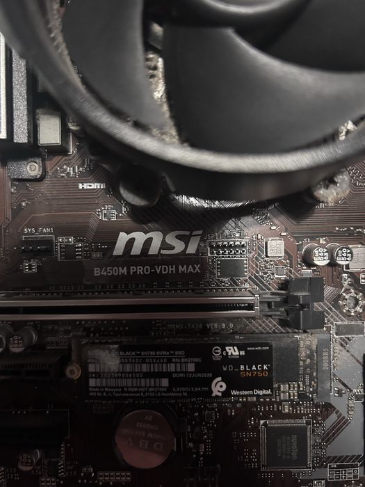 processador ryzen + motherboard + cooler