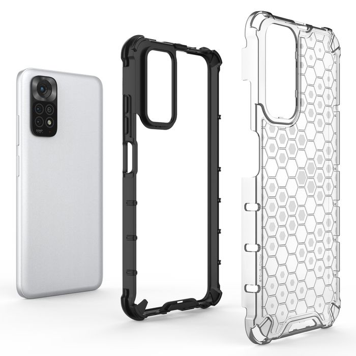 Etui Honeycomb do Xiaomi Redmi Note 11 Pro / Poco X4 NFC 5G Clear